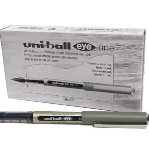 Uni-ball Eye Fine UB-157 0.7 mm Rollerball Pen, Black, Pack of 12