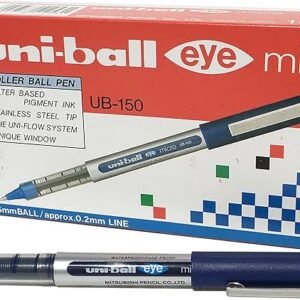 Uni-ball Eye Micro UB-150 0.5 mm Rollerball Pen, Blue, Pack of 12