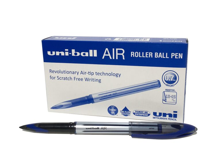 Uni-ball Air Medium UBA-188-L 0.7 mm Rollerball Pen, Blue, Pack of 12