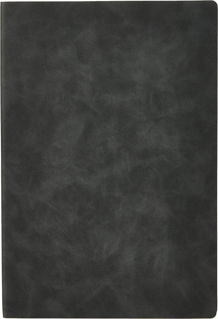 Deli Leather Cover Notebook A5 96 Sheets 80gsm