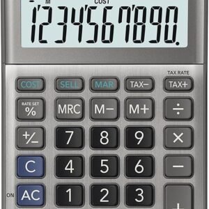 Casio MS-100FM 10-Digit Desktop Calculator, Solar and Battery
