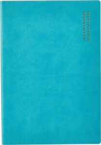 Deli Leather Cover Notebook A5 80 Sheets 70gsm
