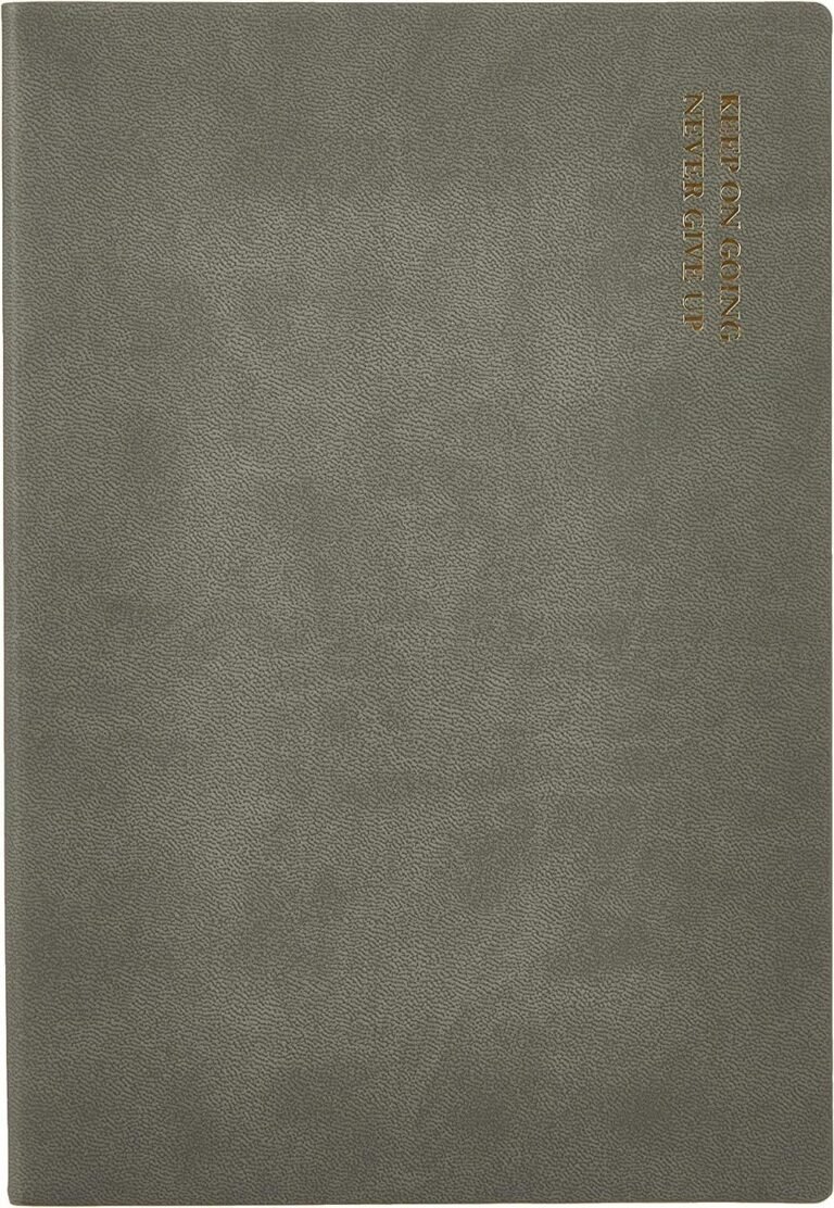 Deli Leather Cover Notebook A5 80 Sheets 70gsm