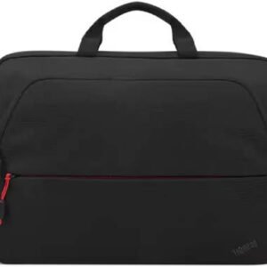 Lenovo ThinkPad Essential 15.6″ Topload Laptop Bag, Polyester, RPET, PVC Outside Fabric Materials, 2x Main Compartments, 2x Front Zip Pockets, Removable & Adjustable Shoulder Strap, Black | 4X41C12469