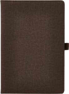 Deli Leather Cover Notebook A5 96 Sheets 80gsm
