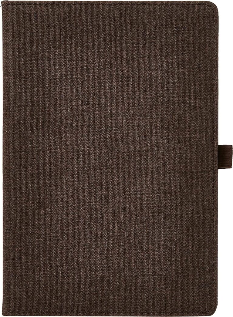 Deli Leather Cover Notebook A5 96 Sheets 80gsm