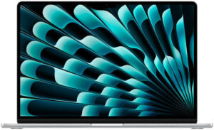 Apple MacBook Air Laptop, 15.3″ Liquid Retina Display, M5 Chip, 10-Core CPU, 10-Core GPU, 16 Core Neural Engine, 16GB RAM, 512GB SSD, MacOS, English Keyboard, Silver | MDV94