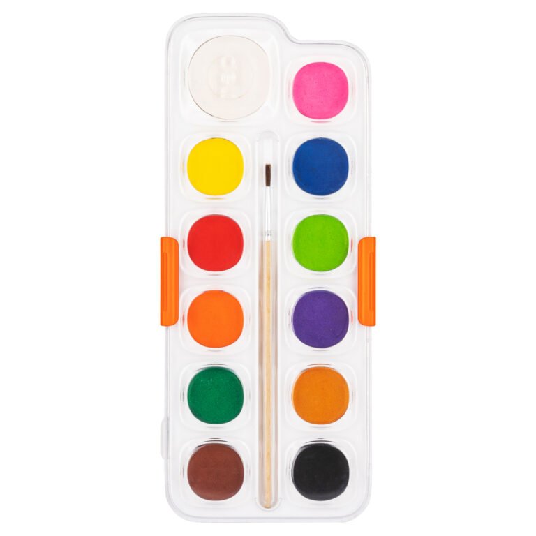 Deli Water Color Cake Paint 12 Colors + Brush