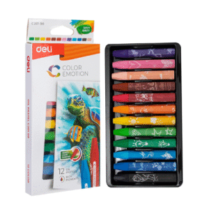Deli Color Emotion Oil Pastel 12 Colors
