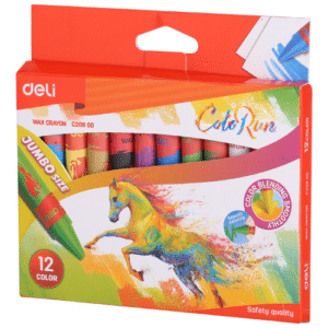 Deli Wax Crayon 12 Colors Jumbo