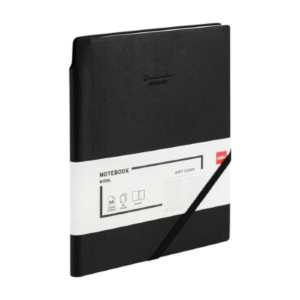 Deli Leather Cover Notebook A5 96 Sheets 80gsm