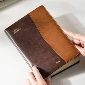 Deli Leather Cover Notebook A5 96 Sheets 80gsm