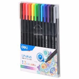 Deli Fine Liner 12 Colors 1-5mm Washable