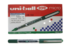 Uni-Ball UB-150 Eye Micro Rollerball Pen – 0.5 MM – 12 Pcs Green