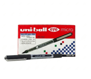 UniBall UB150 Eye Micro Rollerball Pen – 0.5 MM – 12 Pcs Black