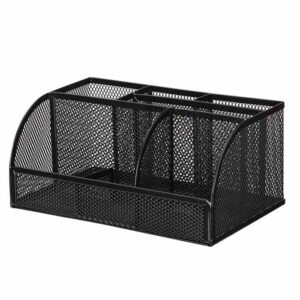 Deli Mesh Desk Organiser 7 Division (BK)