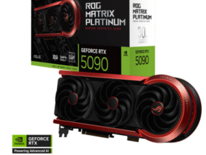ASUS ROG Matrix Platinum GeForce RTX 5090 30th Anniversary Edition Graphics Card, 32GB GDDR7 512-Bit Memory, 2730 MHz Boost Clock, 28 Gbps Memory Speed, 21760 CUDA Cores, PCIe 5.0 | 90YV0NF2-M0NM00