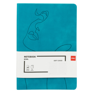 Deli Leather Cover Notebook A5 96 Sheets 80gsm