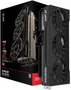 XFX Swift AMD Radeon RX 9070 OC Triple 90mm Fan Gaming Edition Graphics Card, 16GB GDDR6 256-Bit Memory, 2700MHz Boost Clock, 20Gbps Memory Speed, 4096 Stream Processors, PCI-E 5.0 | RX-97SWFT3B7