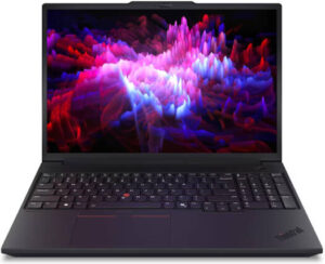Lenovo ThinkPad P16v Gen 3 Laptop, 16″ WUXGA IPS 60Hz Display, Intel Core Ultra 7 255H, 32GB RAM, 1TB SSD, NVIDIA RTX PRO 1000 Blackwell 8GB GPU, English-Arabic K/B, Win11Pro, Black | 21RS0006GR