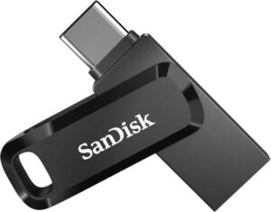 SanDisk 1TB Ultra Dual Drive Go USB Type-C, Dual Connectors (USB-C and USB-A), High Capacity (1TB), Fast Data Transfer (USB 3.2 Gen 1), Compact and Lightweight Design, Black | SDDDC3-1T00-GAM46