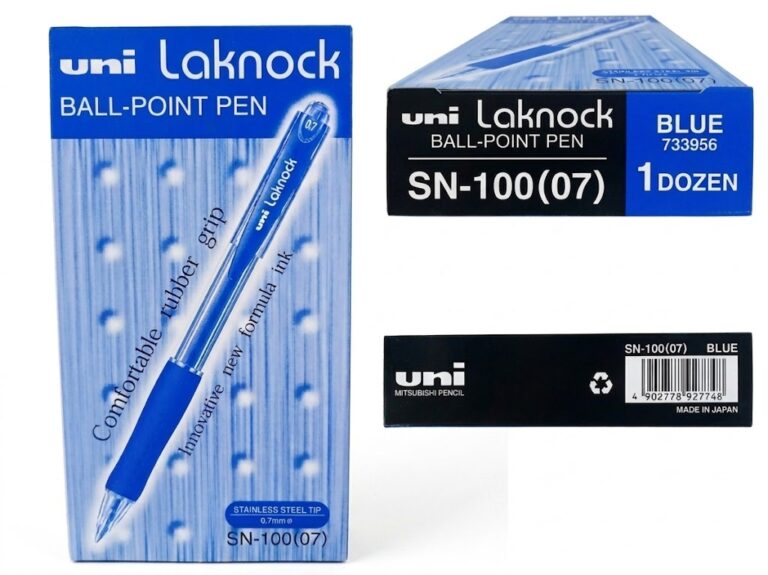 uni-ball UniBall Laknock 0.7 Blue Pen, Pack of 12 Pcs | SN100/07