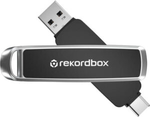 SanDisk DJ USB Flash Drive, 512GB Capacity, Dual USB C and USB A High Speed Connectors, Up to 1000MBs Read & 900MBs Write, Professional Music DJ File Transfer, Black/Silver | SDDDE1-512G-GR46