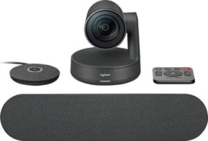 Logitech Rally Video Conferencing Kit, With 1x Rally Speakers, 1x Microphone, Up to 3840 x 2160 Resolution, SuperSpeed USB 3.0 Interface Type, Black | 960-001237