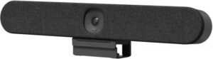 Logitech Rally Bar Huddle AIO Video Bar, 4K Resolution with 4x HD Zoom, Integrated Speakers Mic, Wi-Fi / Bluetooth, Designed for Small Spaces, HDMI / USB-C, Graphite | 960-001577 / 960-001501