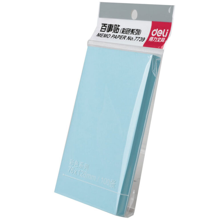Deli Sticky Notes 4 Col 76×76 mm (1×100 Sh) (1×12)