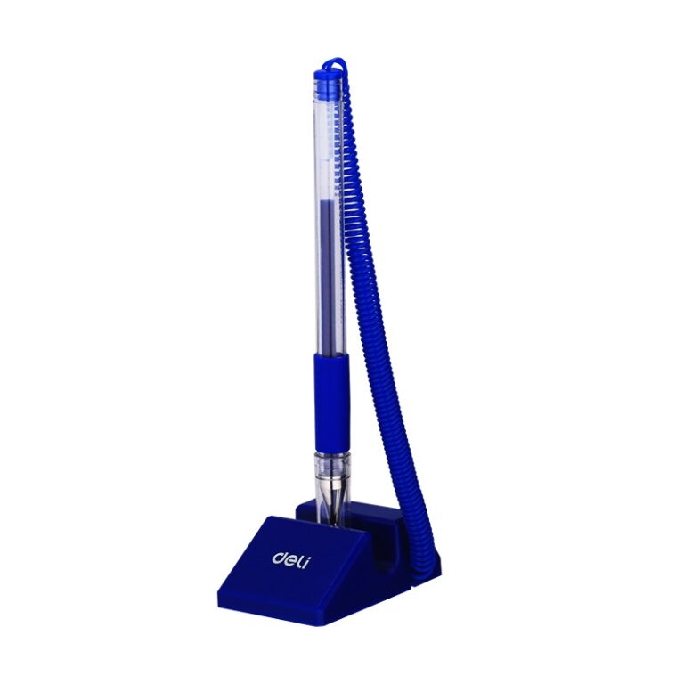 Deli E6791 Desk Gel Pen, 0.5mm, Blue Ink
