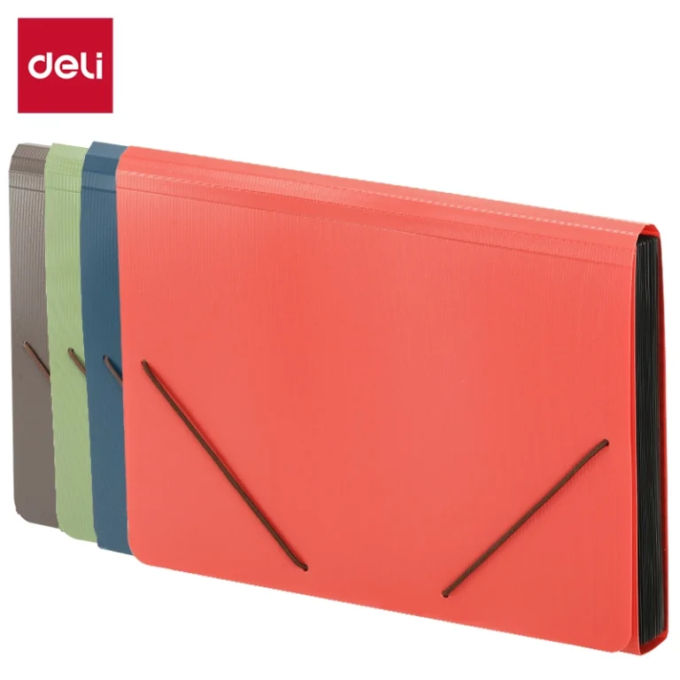 Deli E5551 A4 Expanding File, 13 Pockets, Elastic Closure