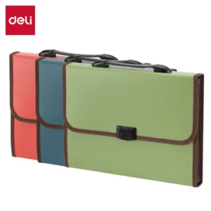 Deli Twin Color Series Expanding File With Pocket