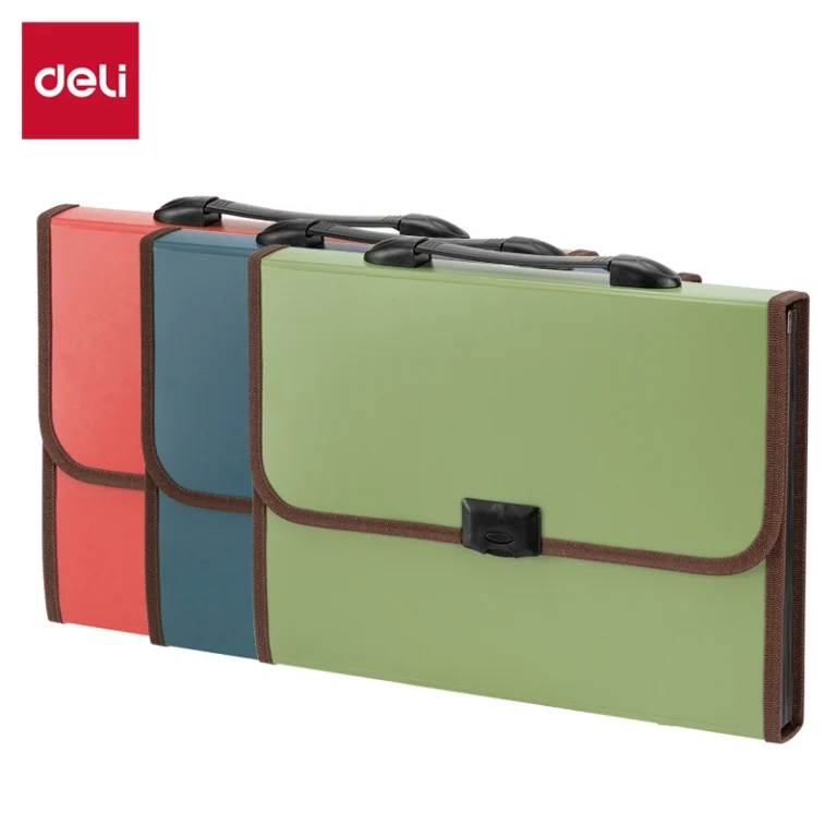 Deli Twin Color Series Expanding File With Pocket