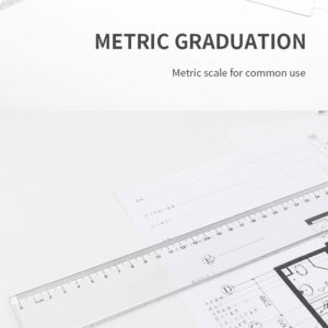 Deli Clear Straight Ruler 60CM