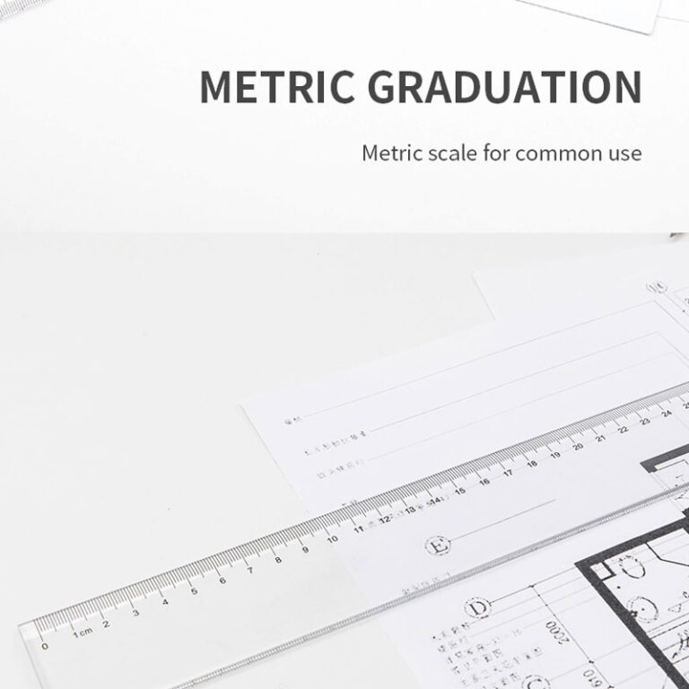 Deli Clear Straight Ruler 60CM