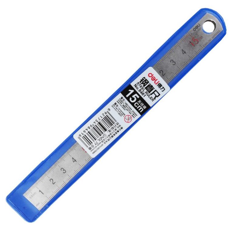 Deli Metal Ruler 15 cm