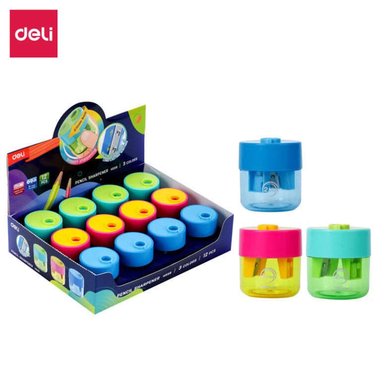 Deli School Pencil Sharpener 1 Hole Cylindrical Type | EH558
