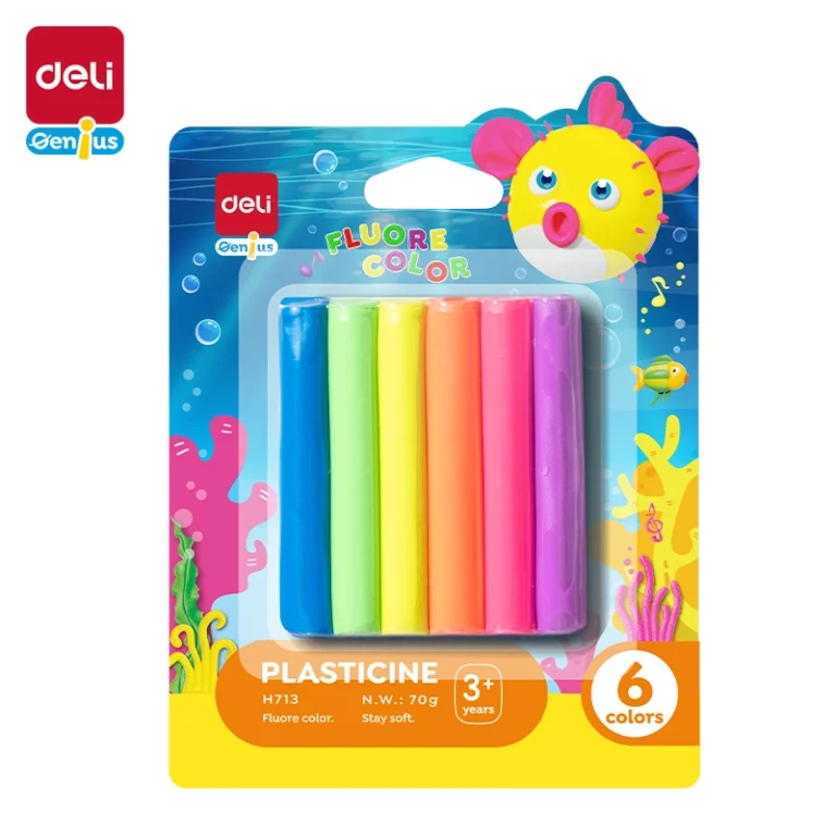 Deli Plasticine 70gm 6 Colors | EH713