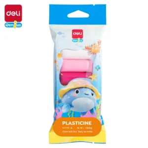 Deli Plasticine 108gm 6 Colors