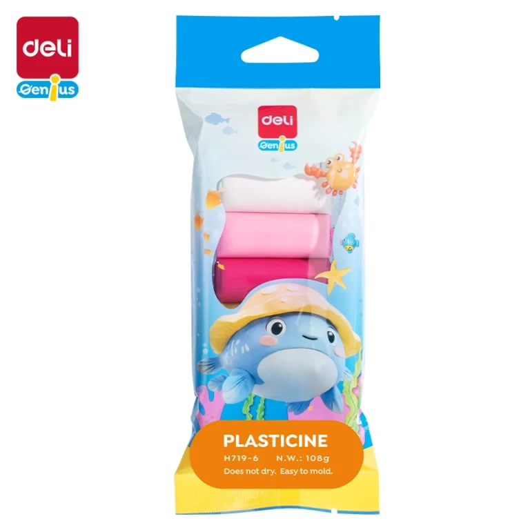 Deli Plasticine 108gm 6 Colors | EH719-6