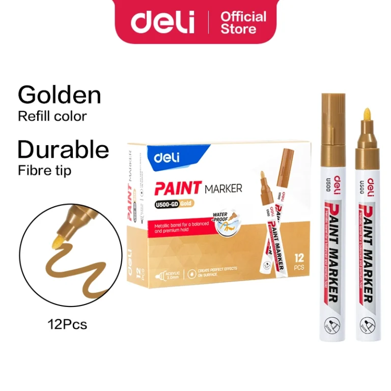 Deli Paint Marker Bullet 2mm (1×12) | EU500-GD