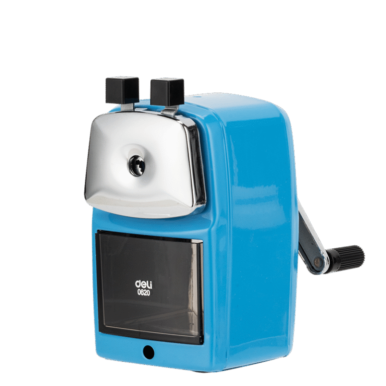 Deli E0620 Manual Rotary Pencil Sharpener, Metal Body