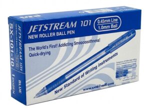 UniBall Jetstream SX101 Roller Ball Pen Blue Ink, Pack of 12