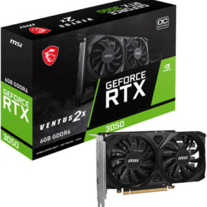 MSI GeForce RTX 3050 VENTUS 2X 6GB OC Graphics Card | 912-V812-016