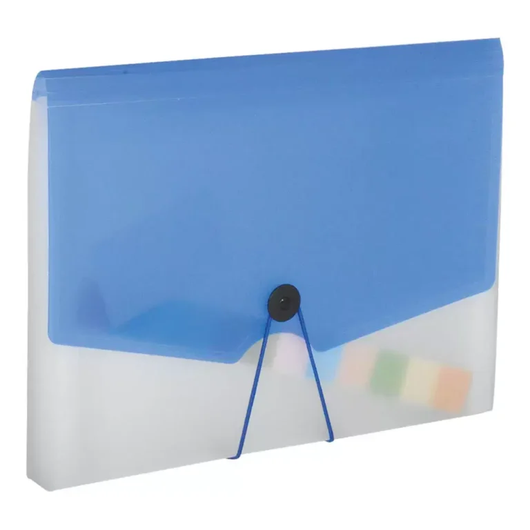 FIS FSPG1305BL Expanding Files with Tie, 210 × 145 mm, 13 Pockets, Blue