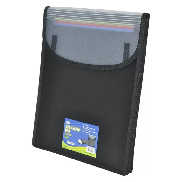 FIS FSOR1230-2 F/S Document Organiser Bag, Vertical, 2 Dividers