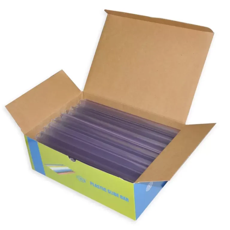 FIS FSPG15-CL Sliding Binding Bars, 15 mm, Clear, Box of 100
