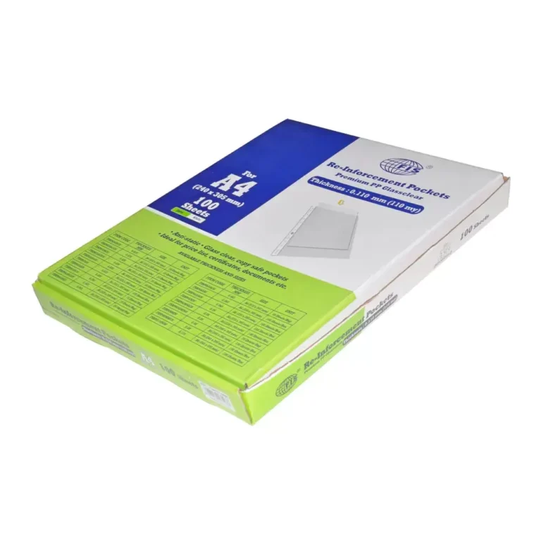 FIS FSRP0110MM A4 Reinforced Punched Pockets, 0.110 mm, Pack of 100