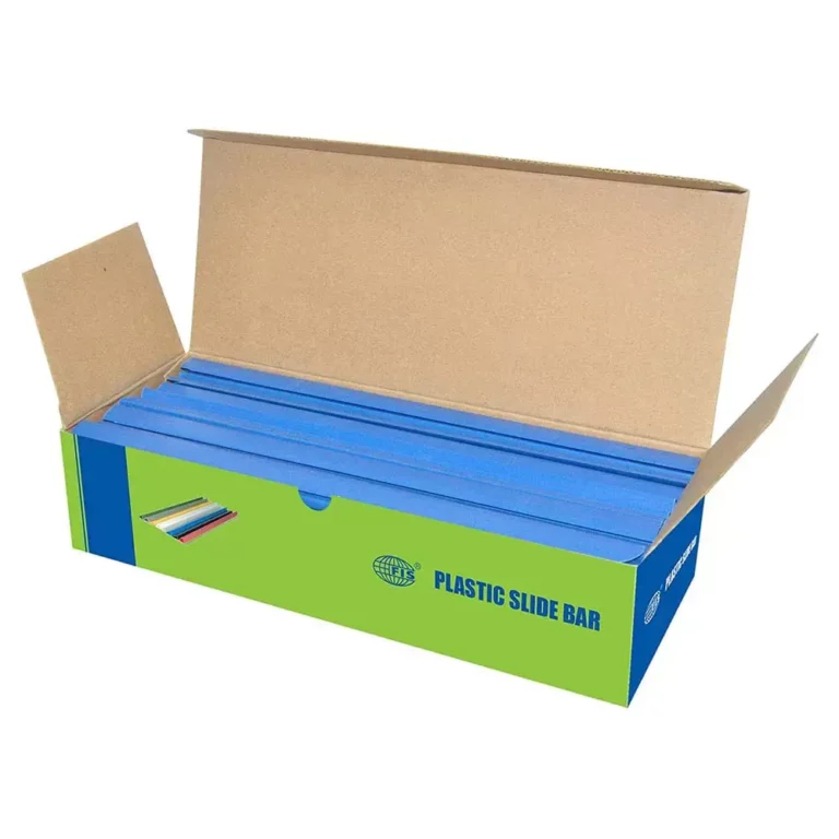 FIS FSPG03-BL Sliding Binding Bars, 3 mm, Blue, Box of 100
